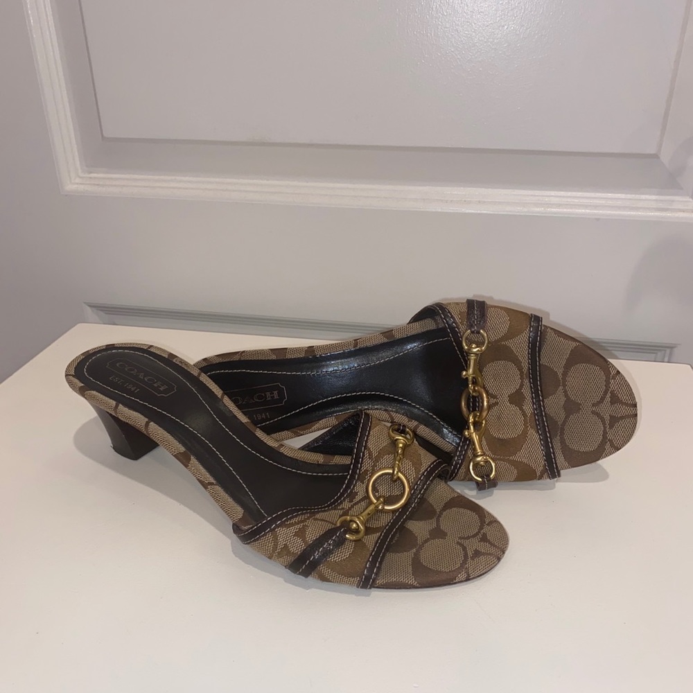 Coach Heeled Sandal